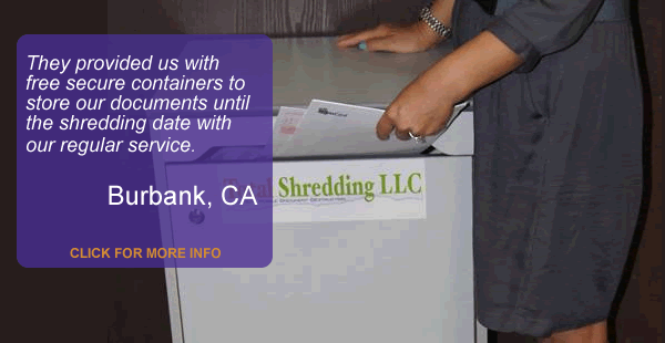 Free Secure Containers With Scheduled Shredding Service